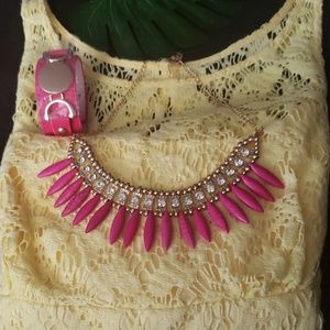 Stone Bib Necklace